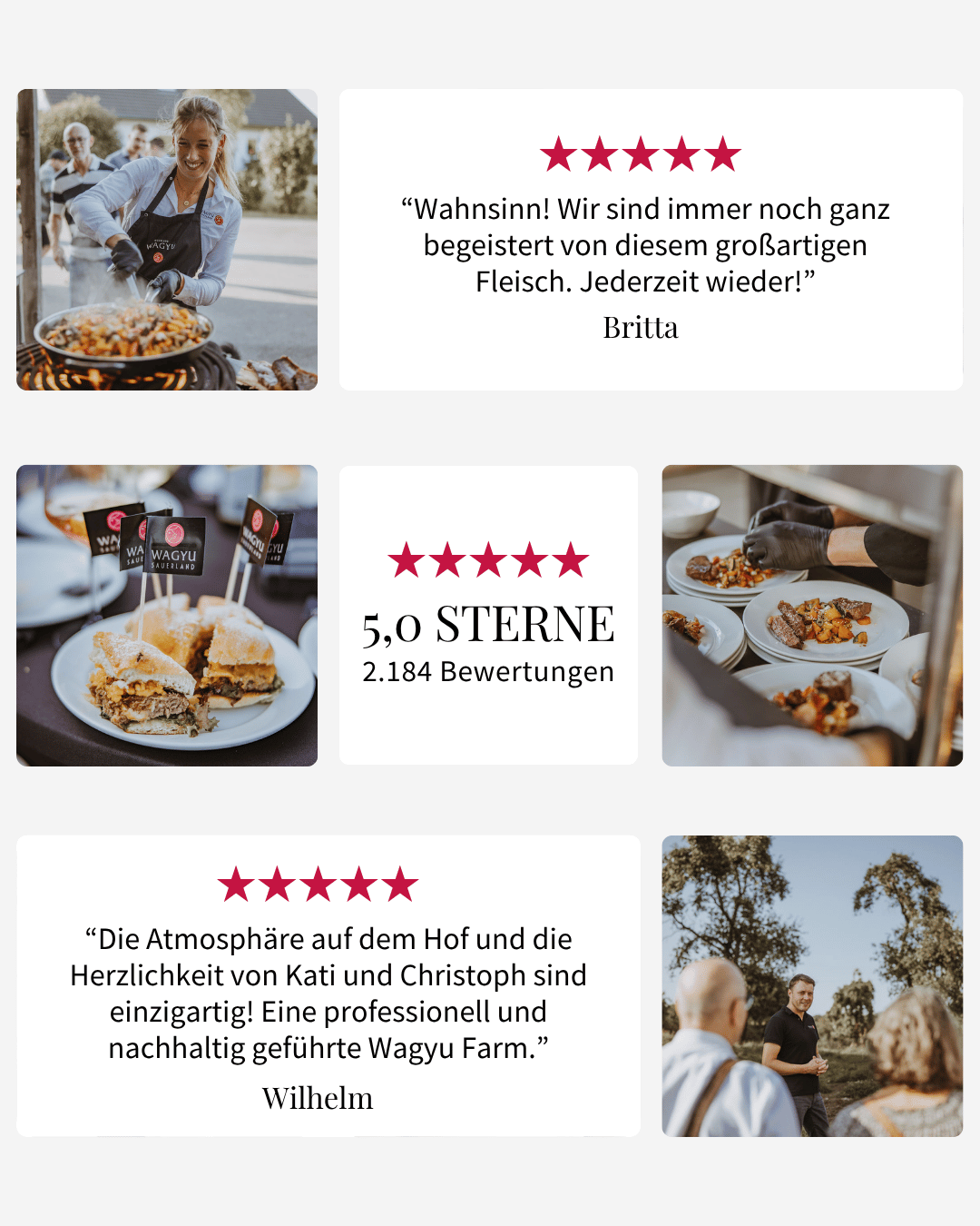 WAGYU STRIPLOIN / RUMPSTEAK / ROASTBEEF